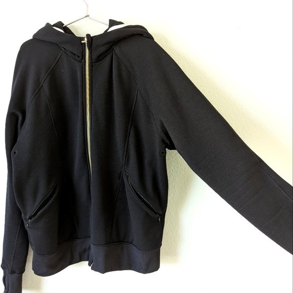 lululemon athletica Tops - Lululemon Zip Hoodie Gold & Black